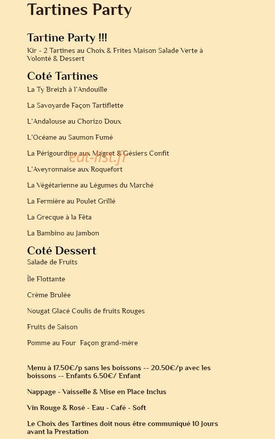 Saveurs & bonheur — carte page 5