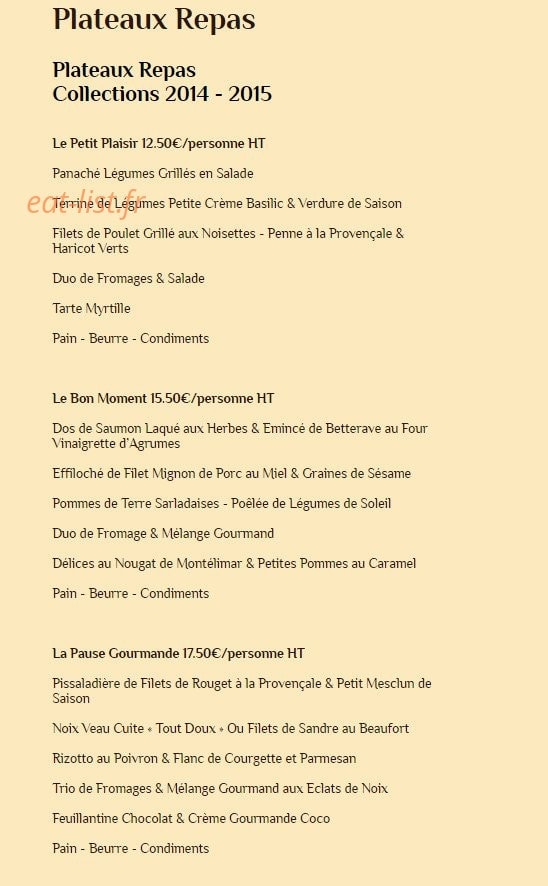 Saveurs & bonheur — carte page 10