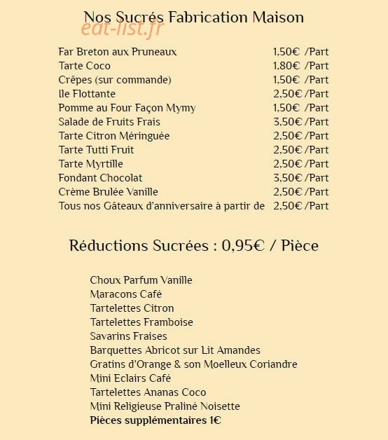 Saveurs & bonheur — carte page 9