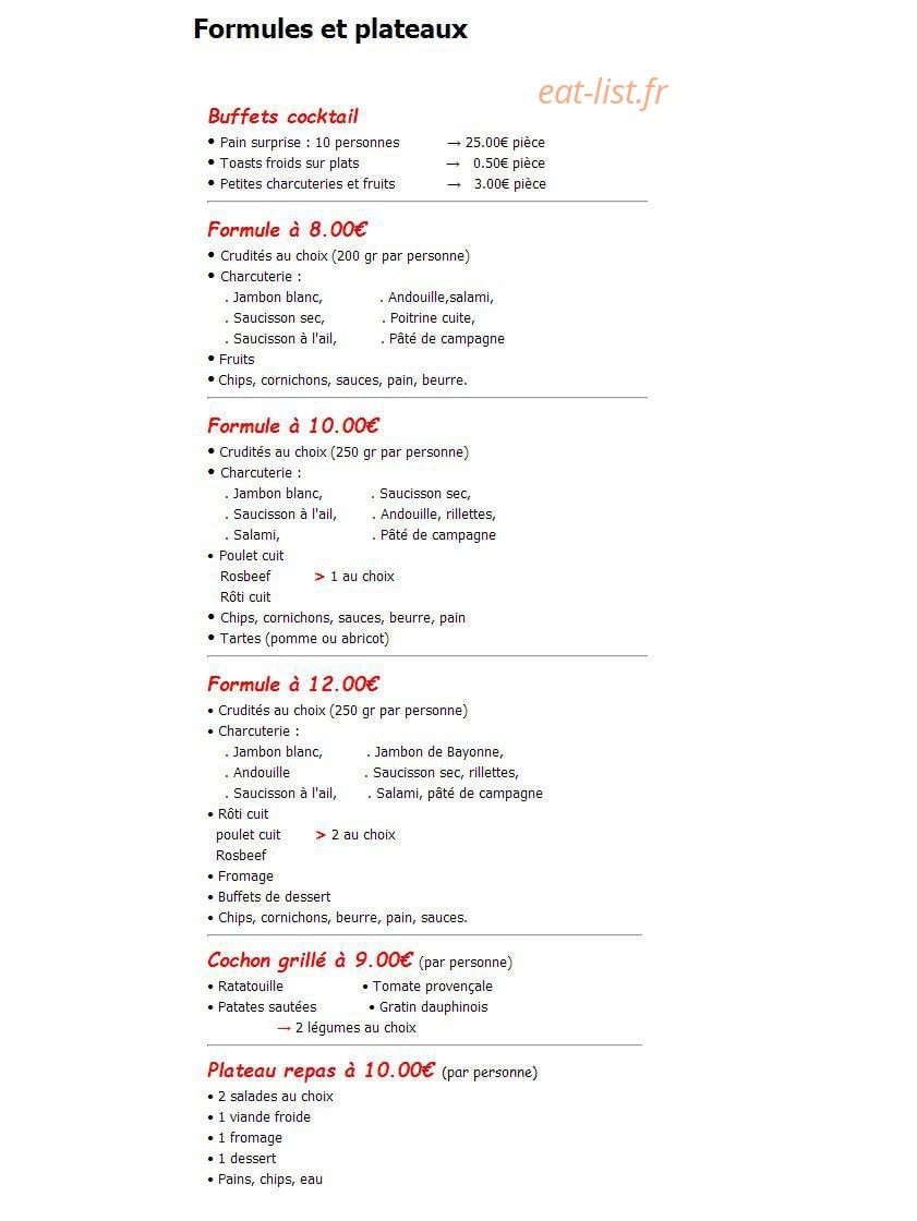 Boucherie Richard — carte page 4