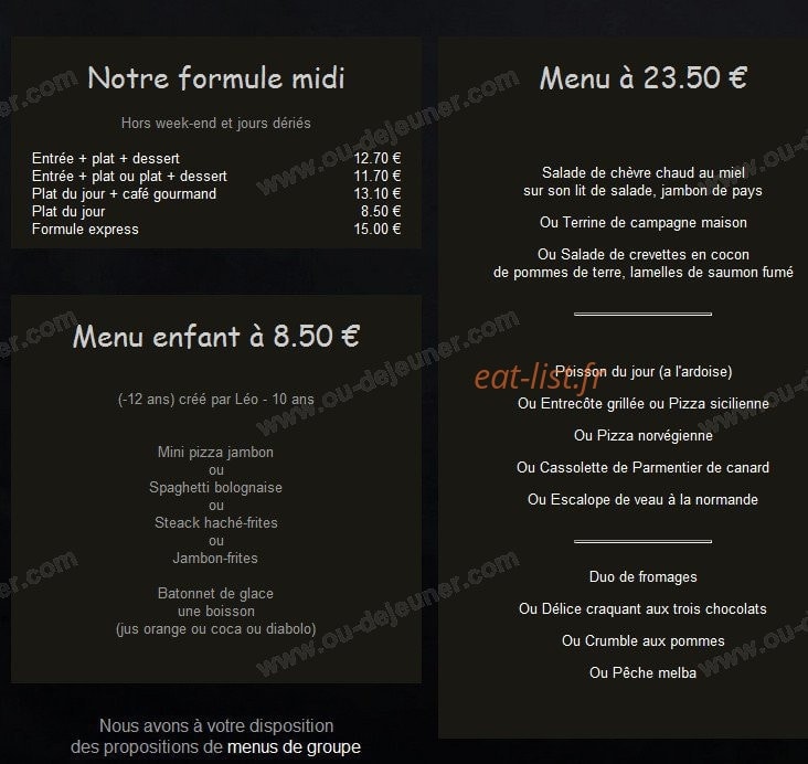 La Ferme — carte page 11
