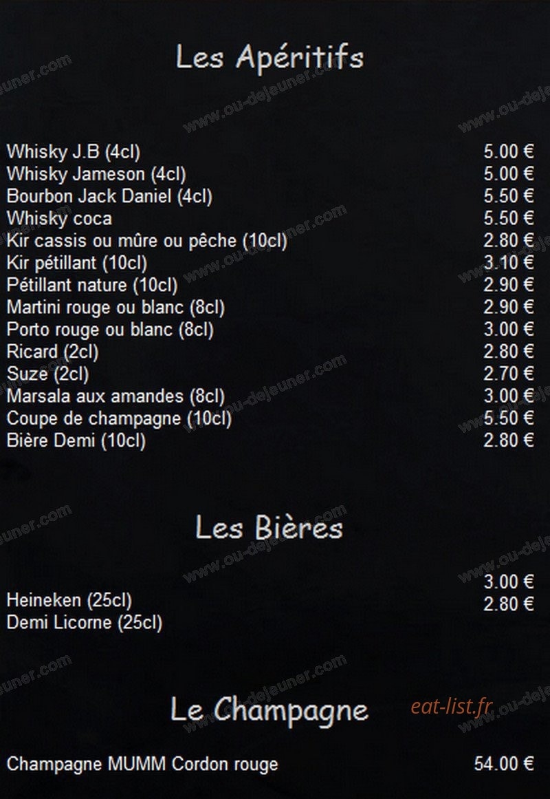 La Ferme — carte page 7
