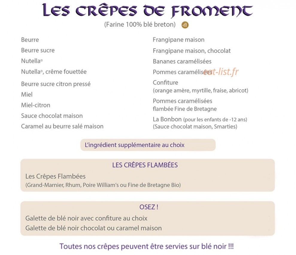 Le Caprice du Loc — carte page 5