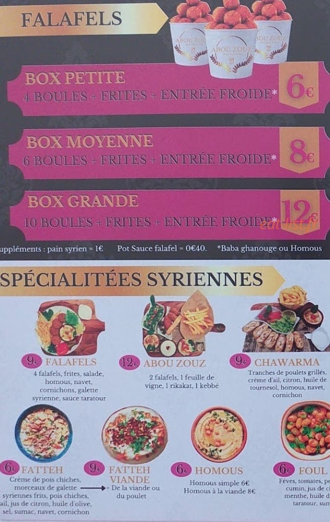 Abou'Zouz — carte page 4