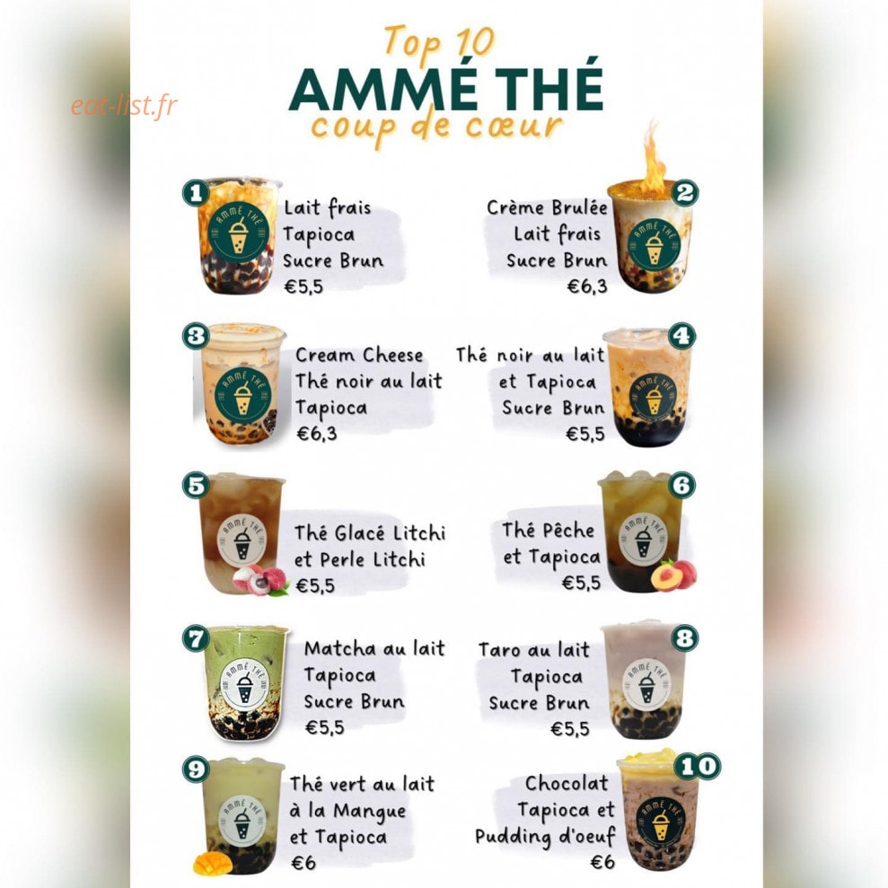 Ammé Thé — carte page 3