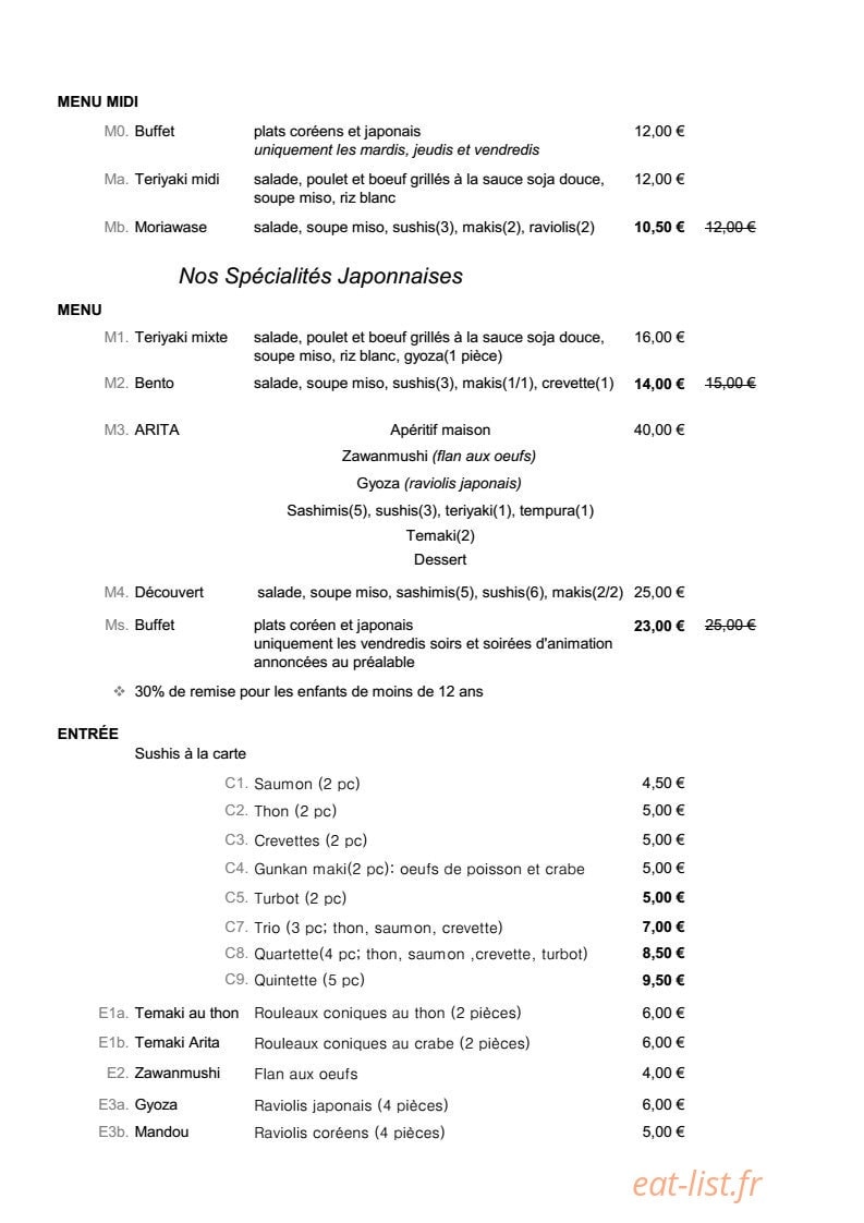 Arita — carte page 1