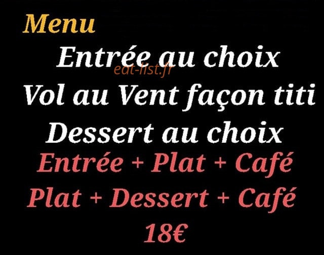 Au TiTi Parisien — carte page 1