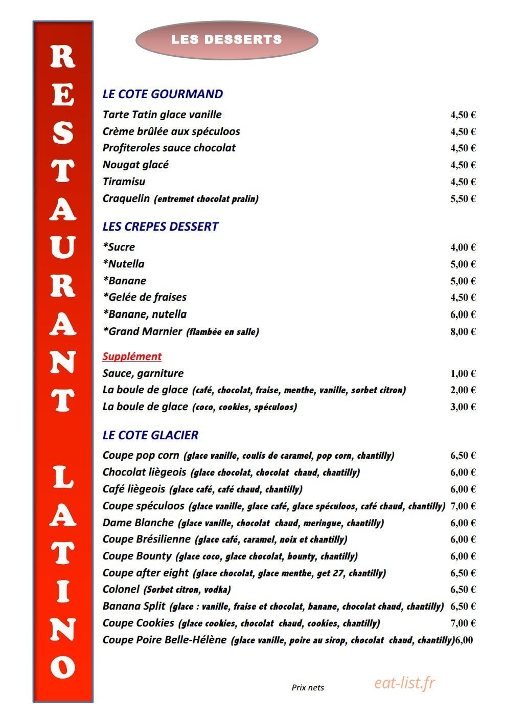 Bar' Latino — carte page 4