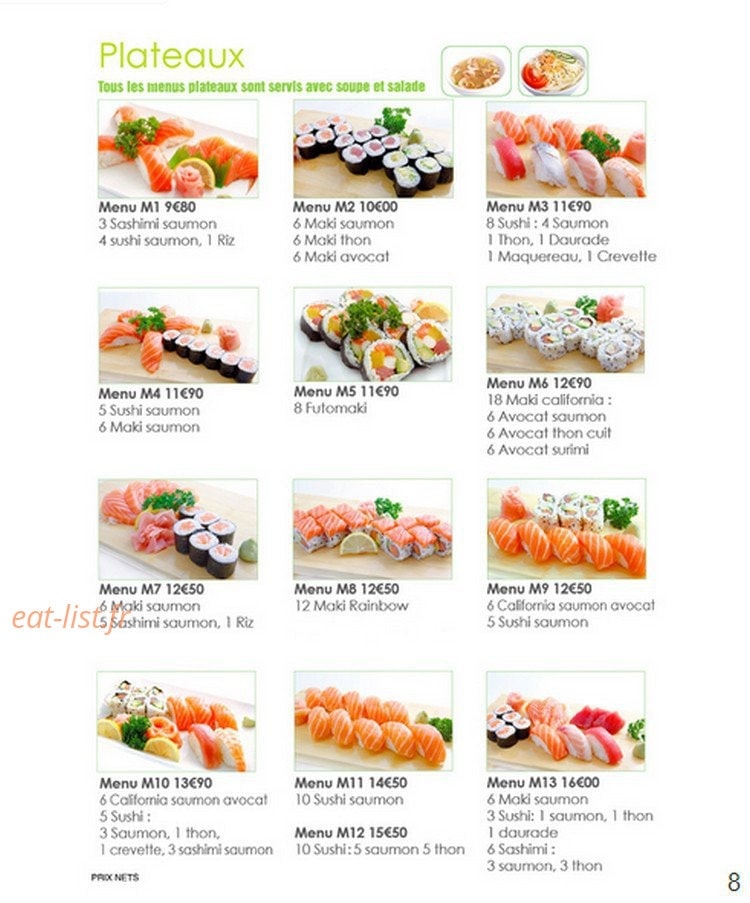 Best sushi — carte page 9