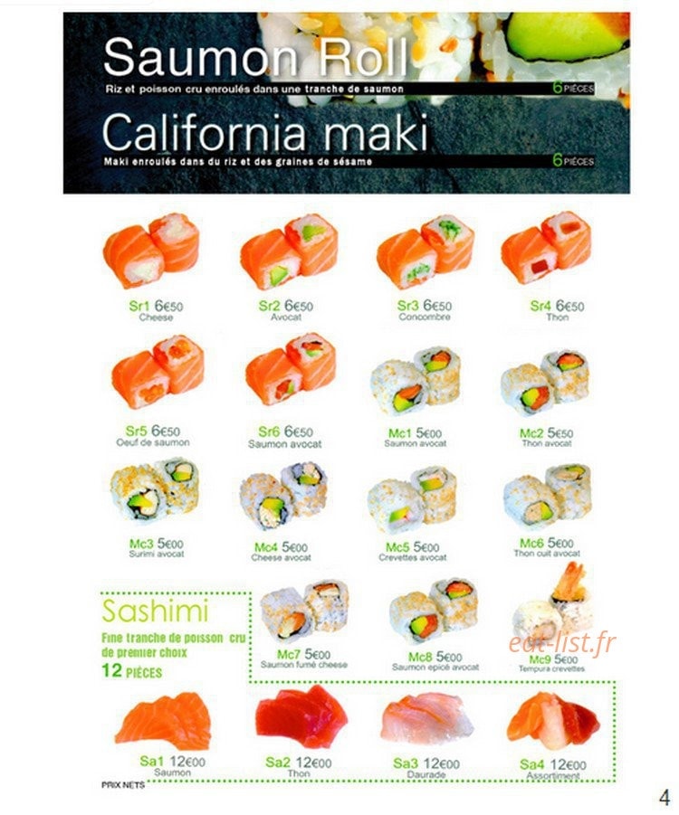 Best sushi — carte page 5