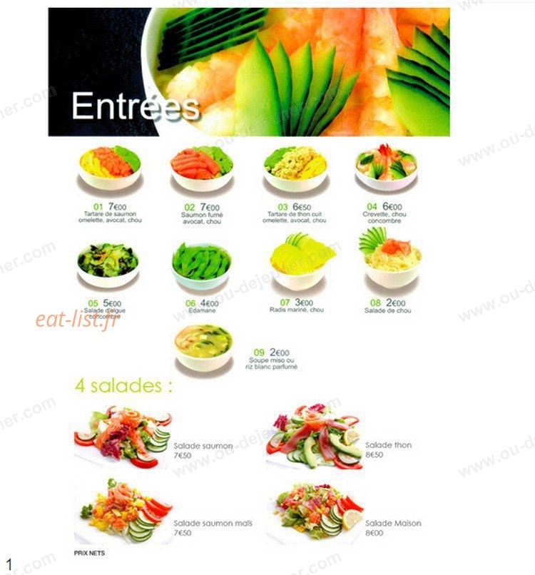 Best sushi — carte page 2