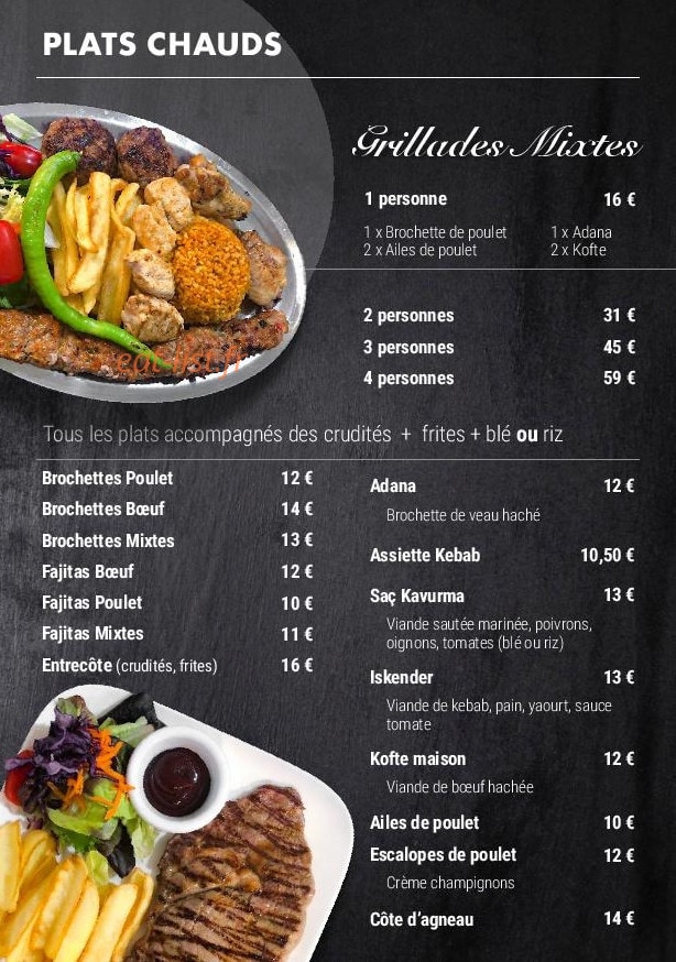 Big chef — carte page 3