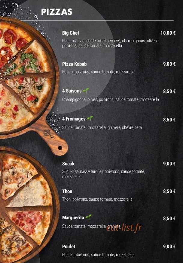 Big chef — carte page 5