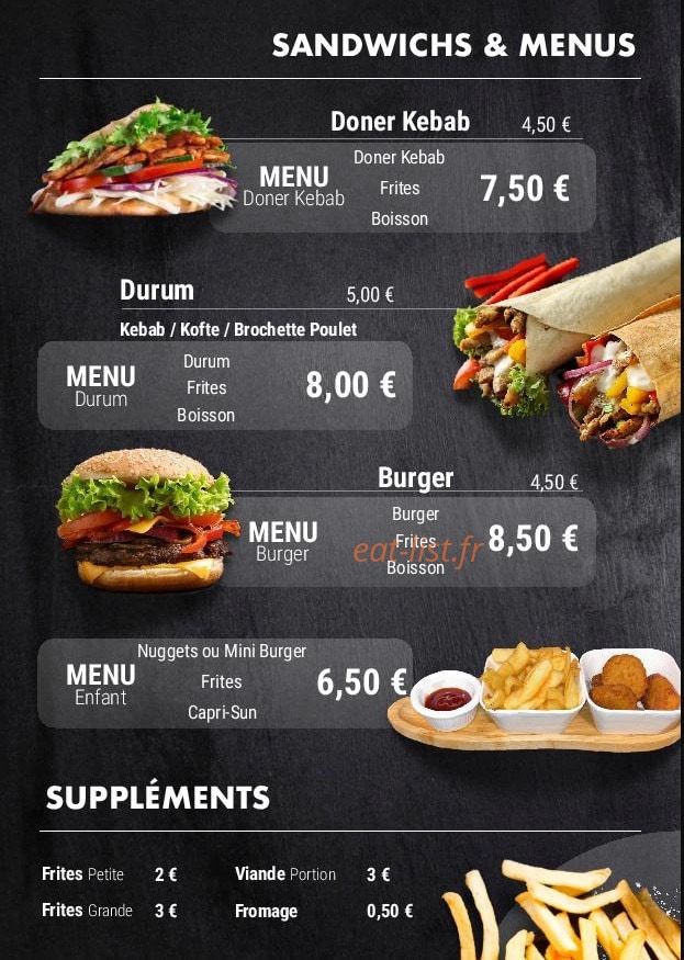 Big chef — carte page 7