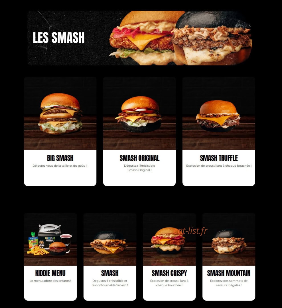 Black & White Burger — carte page 2