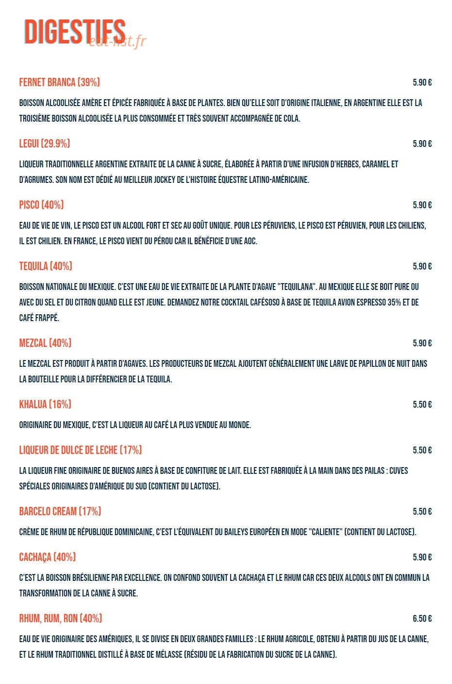 Boquita — carte page 8