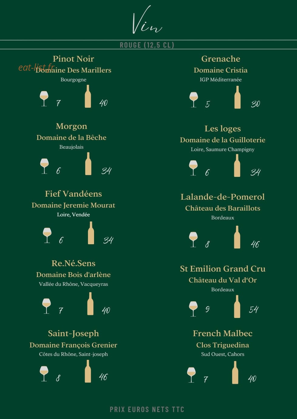Bottle Bar — carte page 3