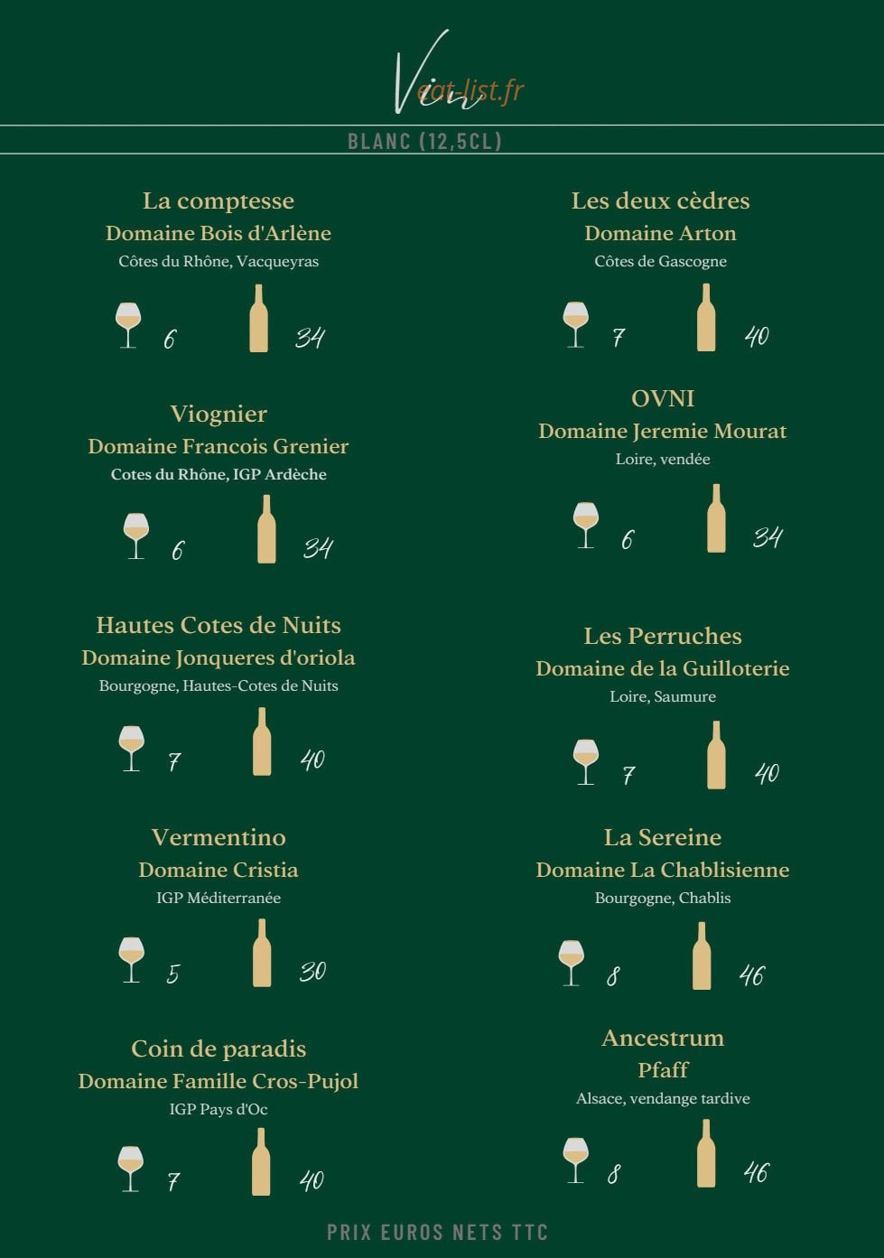 Bottle Bar — carte page 4