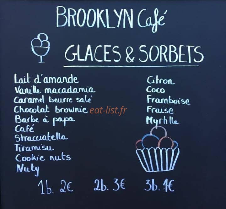 Brooklyn Café — carte page 1