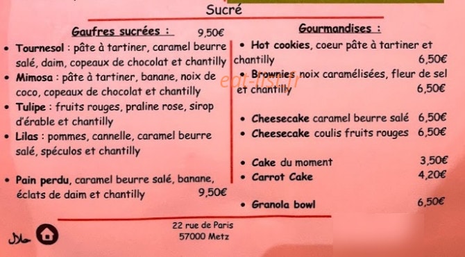 Brunch & Cake — carte page 2