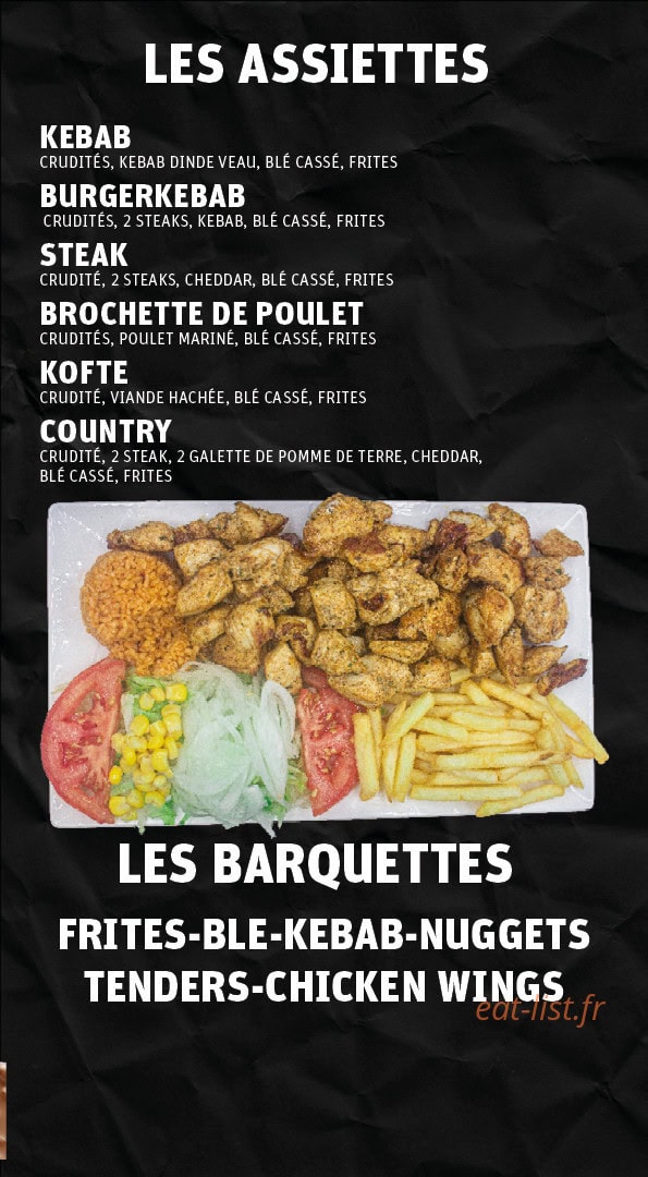 Burger Kebab — carte page 4