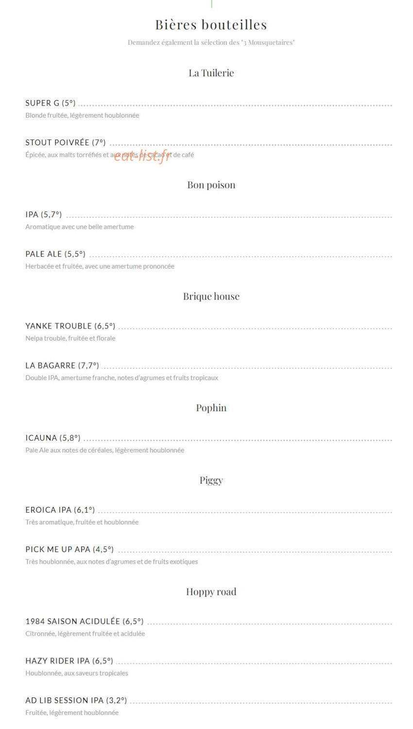 Café Jasmin — carte page 5