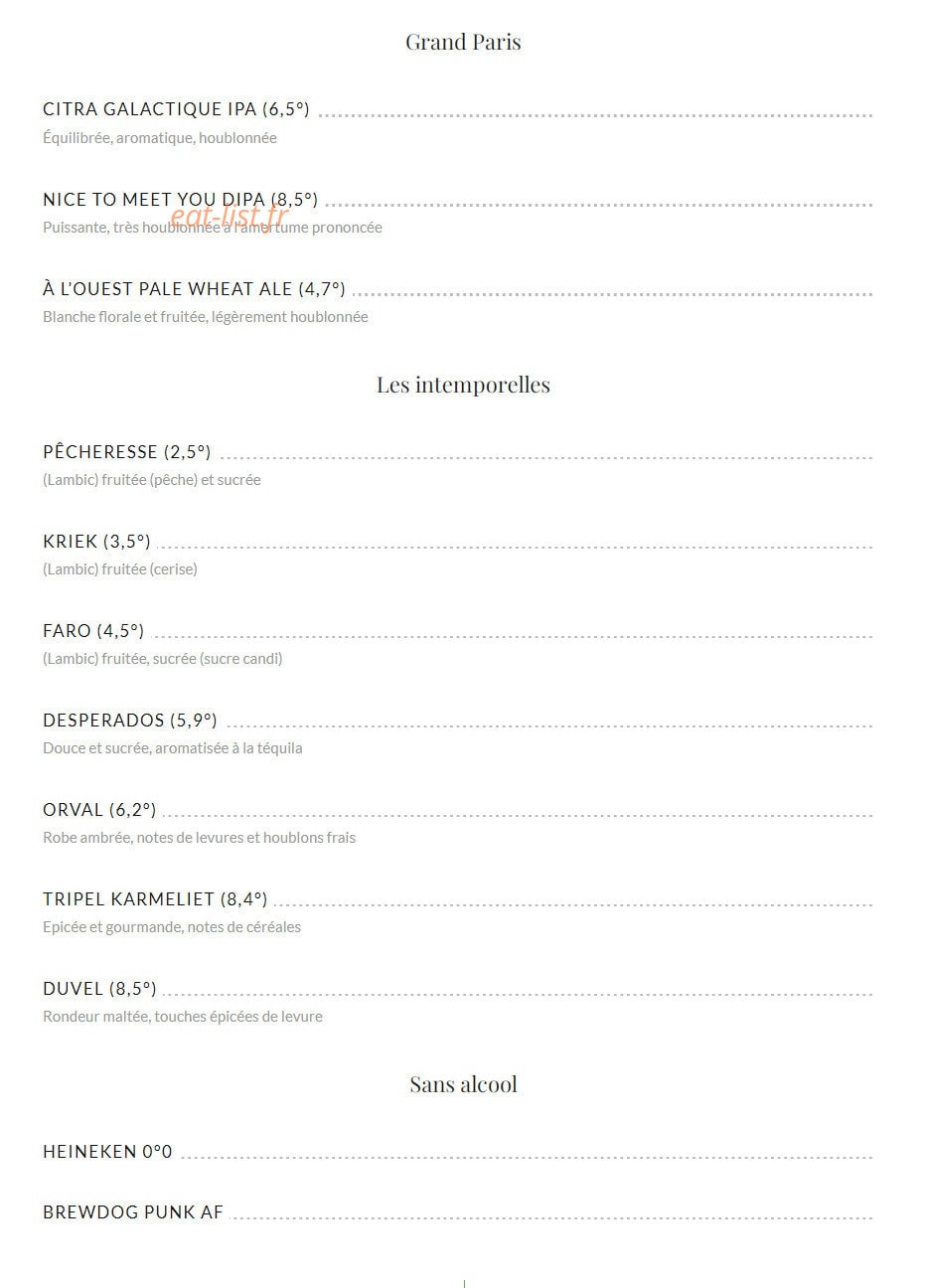 Café Jasmin — carte page 6