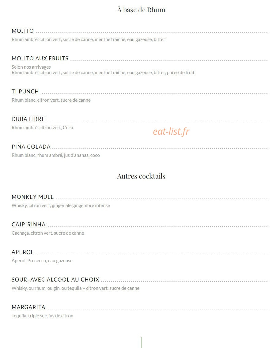 Café Jasmin — carte page 9