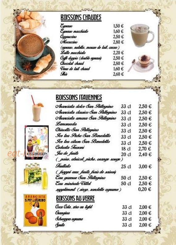 Café Paradiso — carte page 2