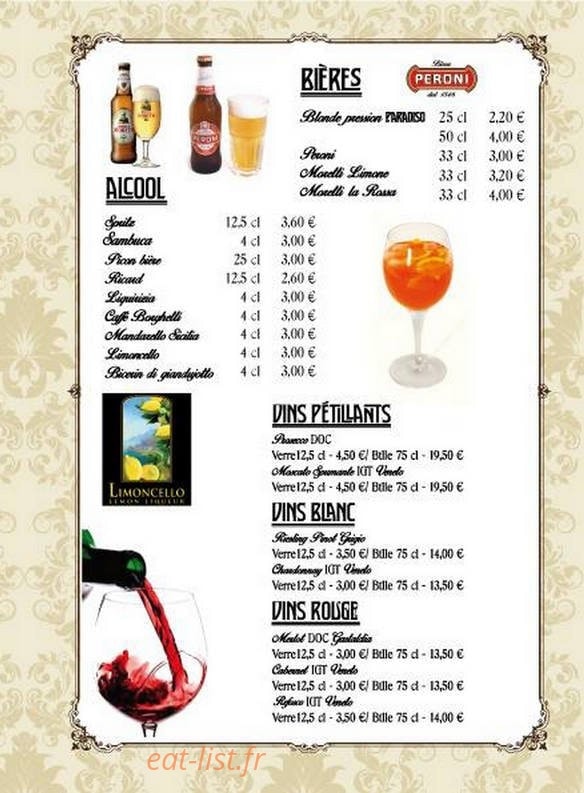 Café Paradiso — carte page 4