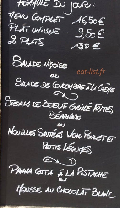 Chez Baptiste — carte page 1