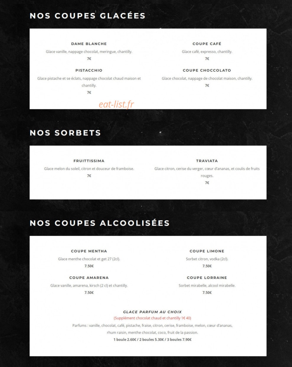 Chez Pava — carte page 5