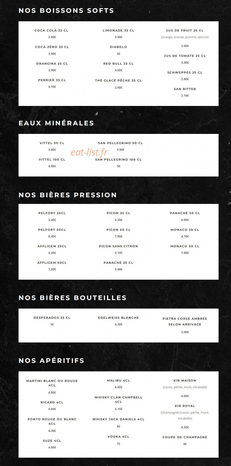 Chez Pava — carte page 6
