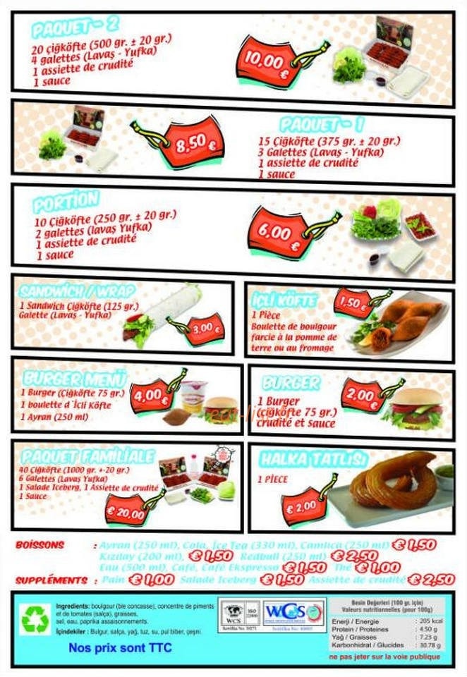 Çiğköftem — carte page 1