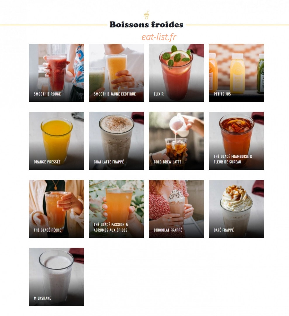 Columbus Café & Co — carte page 4