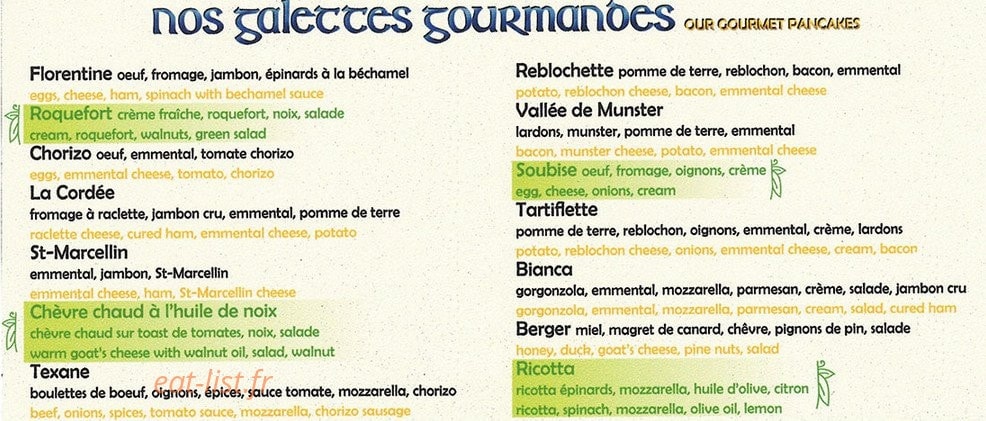 Crêperie Le Saint-Malo — carte page 4