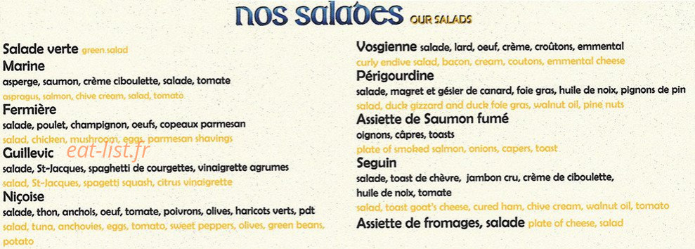 Crêperie Le Saint-Malo — carte page 5