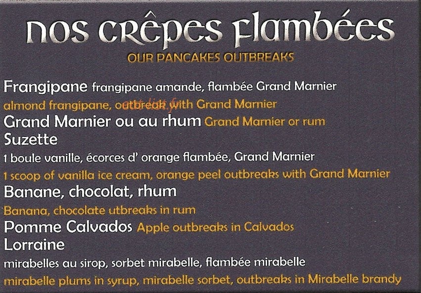 Crêperie Le Saint-Malo — carte page 7