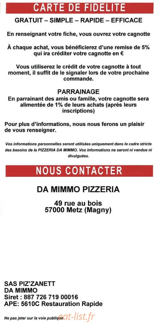 Da Mimmo — carte page 6
