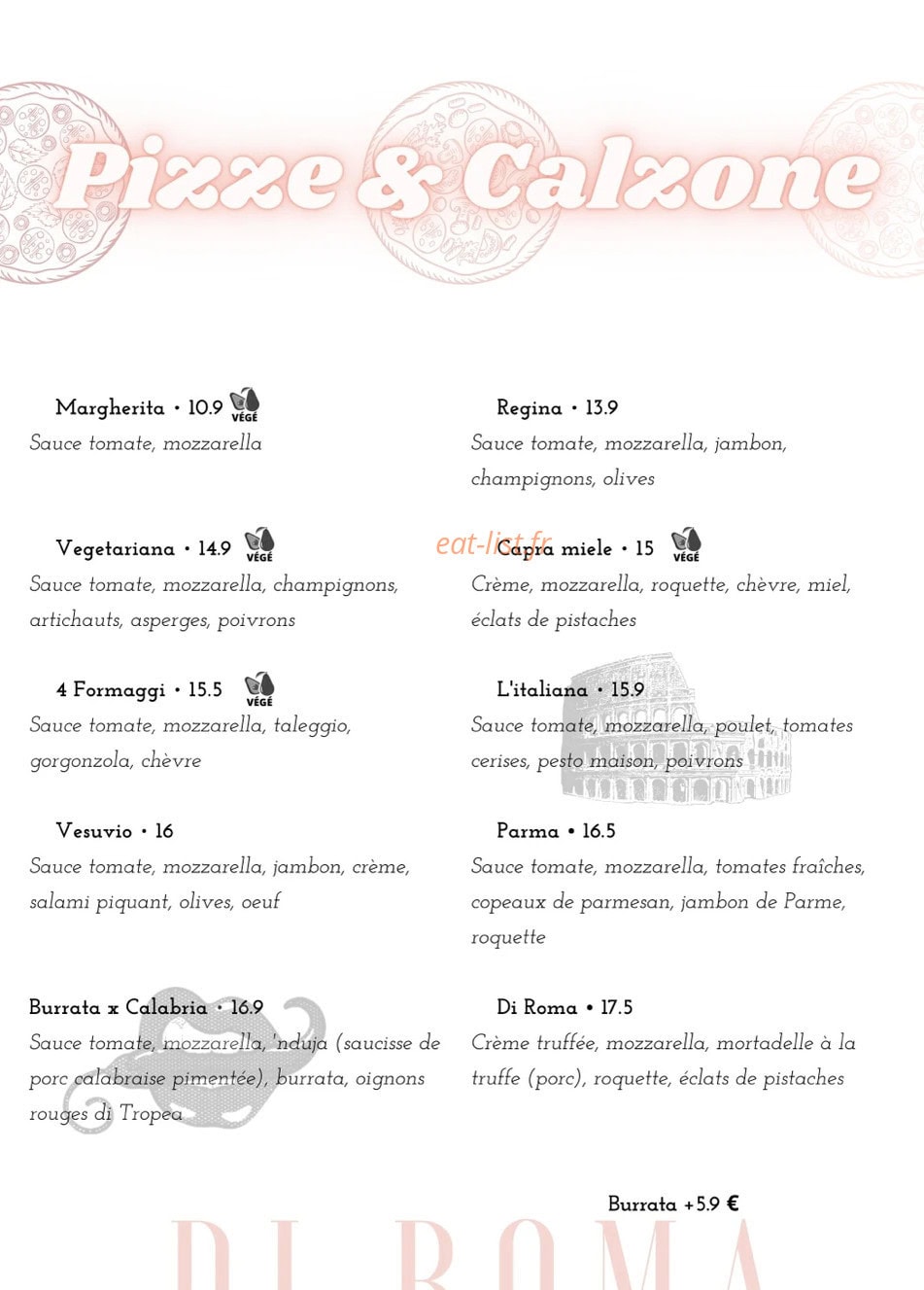 Di Roma — carte page 3