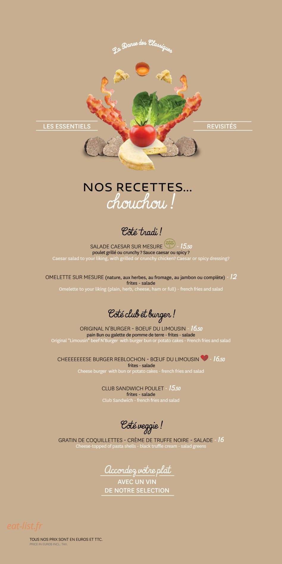 Gourmet Bar — carte page 4