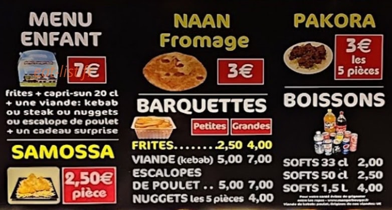 Iqra snack et pizza — carte page 4