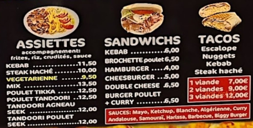Iqra snack et pizza — carte page 3