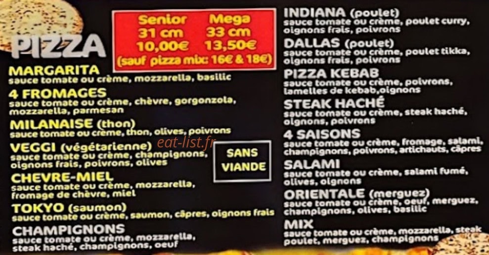 Iqra snack et pizza — carte page 2