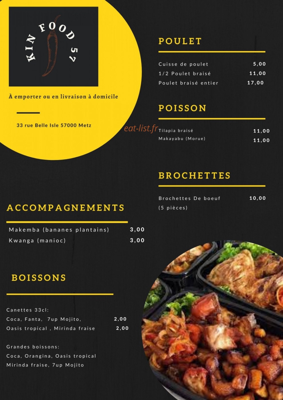 Kin Food 57 — carte page 3