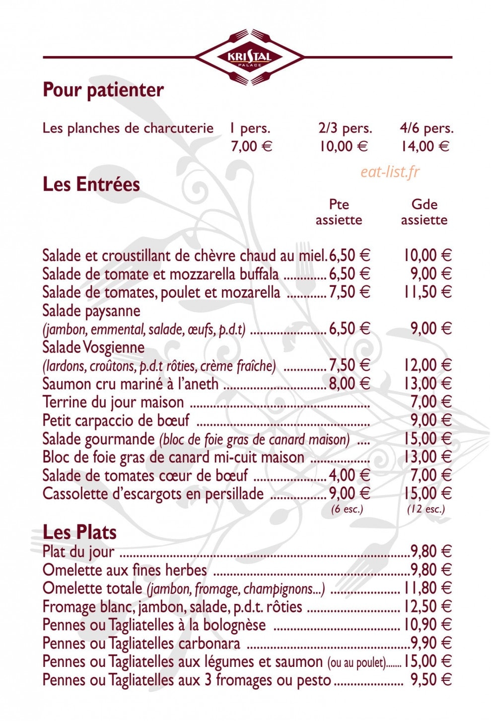Kristal Palace — carte page 4