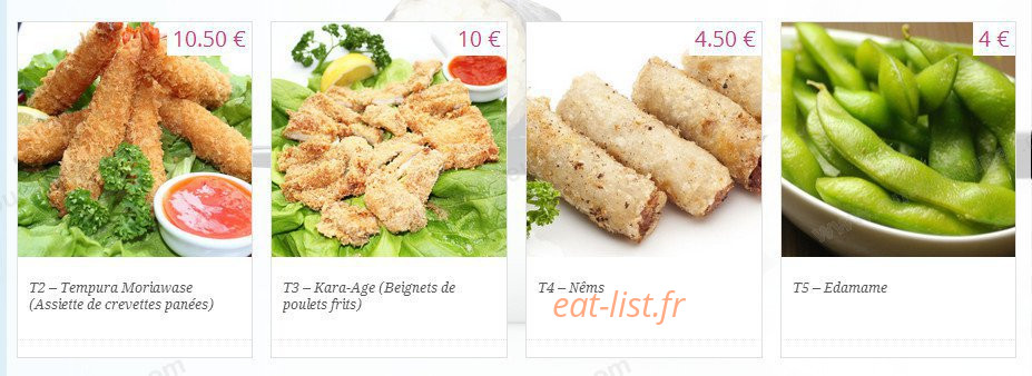Kyou Sushi — carte page 5