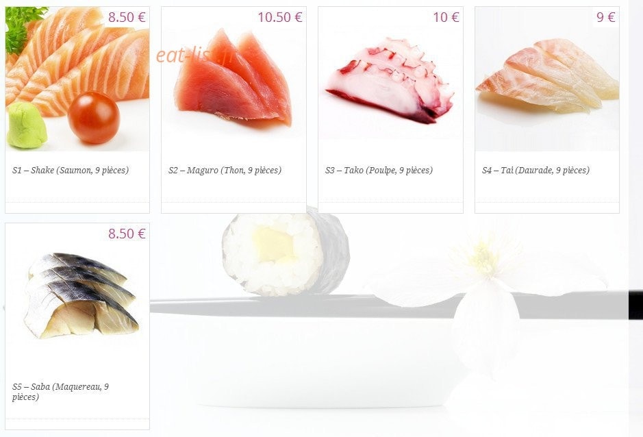 Kyou Sushi — carte page 4