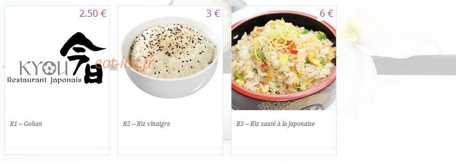 Kyou Sushi — carte page 11