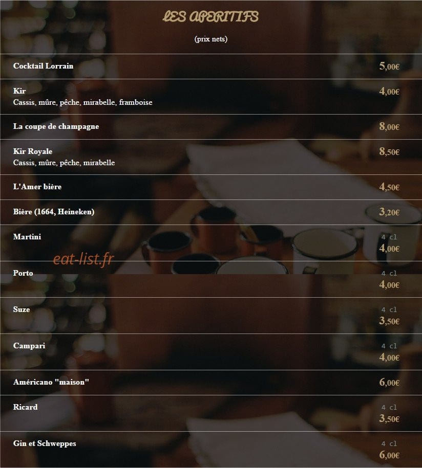 L' Epicurien — carte page 7